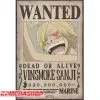 Affiche Wanted Sanji - New World Prime -Kameha Boutique affiche wanted sanji new world prime
