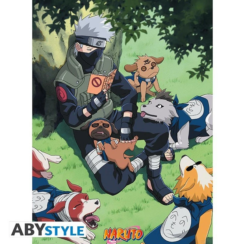 Naruto - Poster Kakashi Et Ses Chiens Ninjas 3 Naruto - Poster Kakashi Et Ses Chiens Ninjas