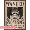 One Piece - Affiche Wanted Gold.D Roger 1 One Piece - Affiche Wanted Gold.D Roger -Kameha Boutique one piece affiche wanted goldd roger
