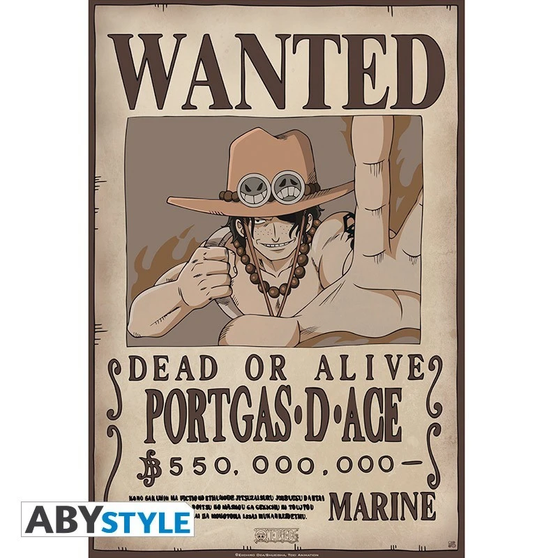 One Piece - Affiche Wanted Portgas D.Ace 3 One Piece - Affiche Wanted Portgas D.Ace