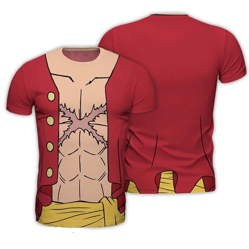 One Piece - T-shirt Luffy Cosplay 3 One Piece - T-shirt Luffy Cosplay