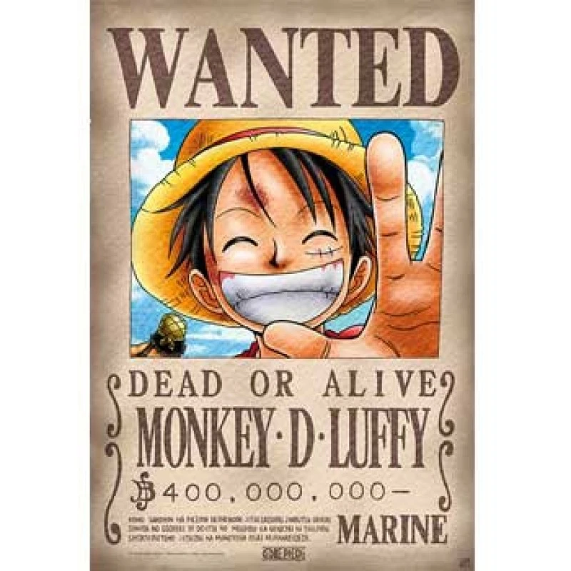 Affiche One Piece Wanted De Luffy - Nouvelle Prime 3 Affiche One Piece Wanted De Luffy - Nouvelle Prime